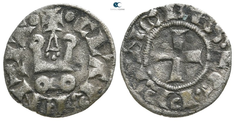Guillaume II de Villehardouin AD 1246-1278. 
Denier AR

18 mm., 0,83 g.


...