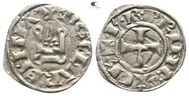 Charles I & II AD 1278-1289. Denier AR