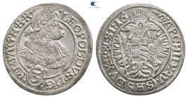 Austria. Holy Roman Empire. Leopold I AD 1657-1705. 1670 Breslau (SHS). 3 Kreuzer AR