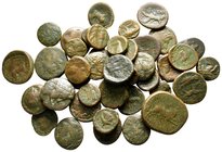Lot of ca. 40 greek bronze coins / SOLD AS SEEN, NO RETURN!nearly very fine