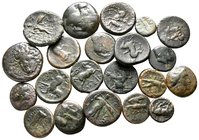 Lot of ca. 21 greek bronze coins / SOLD AS SEEN, NO RETURN!very fine