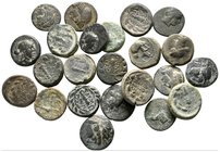 Lot of ca. 23 greek bronze coins / SOLD AS SEEN, NO RETURN!very fine