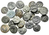 Lot of ca. 25 greek bronze coins / SOLD AS SEEN, NO RETURN!nearly very fine