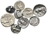 Lot of ca. 9 greek silver coins / SOLD AS SEEN, NO RETURN!very fine