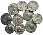 Lot of ca. 10 roman provincial bronze coins / SOLD AS SEEN, NO RETURN!nearly very fine