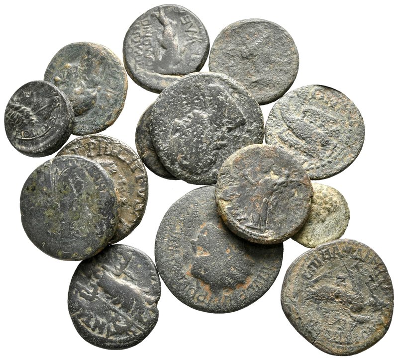 Lot of ca. 15 roman provincial bronze coins / SOLD AS SEEN, NO RETURN!

nearly...