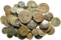 Lot of ca. 50 roman bronze coins / SOLD AS SEEN, NO RETURN!nearly very fine
