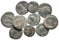 Lot of ca. 10 roman bronze coins / SOLD AS SEEN, NO RETURN!very fine