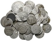 Lot of ca. 56 medieval silver coins / SOLD AS SEEN, NO RETURN!very fine