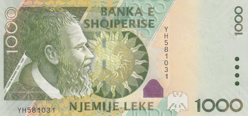 Albania, 1.000 Leke, 2011, UNC, p69
serial number: YH 581031
Estimate: 20-40