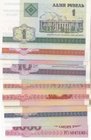 Belarus, 1 Ruble, 5 Ruble (2), 10 Ruble (2), 25 Ruble, 50 Ruble, 100 Ruble, 1.000 Ruble and 5.000 Ruble, 1992/2000, UNC, (Total 10 banknotes)
Estimat...