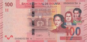 Bolivia, 100 Bolivianos, 2018, UNC, pNew
serial number: A 000800236
Estimate: 25-50