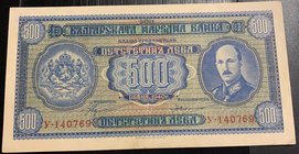 Bulgaria, 500 Leva, 1940, XF (+), p58a
serial number: Y-140769, Portrait of King Boris III
Estimate: 30.-60