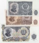 Romania, 25 Leva, 50 Leva and 200 Leva, 1951, UNC, p84, p85, p87, (Total 3 banknotes)
serial numbers: 262764, 156459 and 644702
Estimate: 15-30