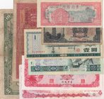 8 Chinese banknotes in mixed condition
China, 10 Yuan, 1976, Unc; China, 100 Yuan, 1960, xf; China, 2 Yuan, 1980, xf; China, 10 Yuan, 1947, xf; 
Est...