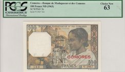 Comoros, 100 Francs, 1963, UNC, p3b
PCGS 63, serial number: 560.V.2967
Estimate: 125-250