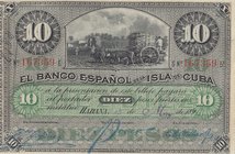 Cuba, 10 Pesos, 1896, XF, p49
Serial Number: 167359
Estimate: 15-30