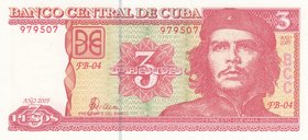 Cuba, 3 Pesos, 2005, UNC, p127
Che Guevara portrait, serial number: 979507
Estimate: 5.-10