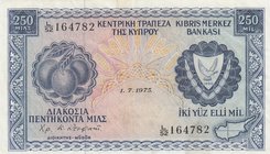 Cyprus, 250 Mils, 1975, XF, p41c
serial number: L/52 164782
Estimate: 15-30
