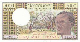 Djibouti, 5.000 Francs, 1979, UNC, p38
serial number: C.004/49073
Estimate: 50-100