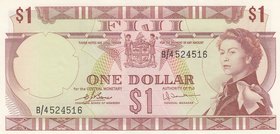 Fiji, 1 Dollar, 1974, UNC, p71b
Queen Elizabeth II portrait, serial number: B/4 524516
Estimate: 30-60