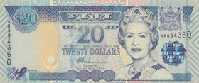 Fiji, 20 Dollaras, 2002, UNC, p107
Queen Elizabeth II portrait, serial number: AR 094360
Estimate: 25-50