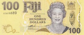 Fiji, 100 Dollars, 2007, UNC, p114
Queen Elizabeth II portrait, serial number: CC 816689
Estimate: 75-150