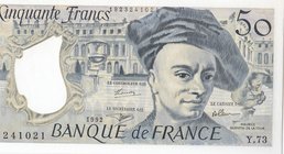 France, 50 Francs, 1992, UNC, p152f
serial number: 241021/Y.73
Estimate: 30-60