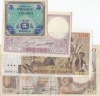 France, 5 Francs (2) and 100 Francs (2), 1933/1979, FINE / VF, (Total 4 banknotes)
Estimate: 25-50