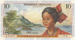 French Antilles, 10 Francs, 1964, p8b
serial number: 43469/P.6
Estimate: 150-300