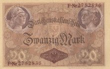 Germany, 20 Mark, 1914, UNC, p48b
serial number: 2752836
Estimate: 30-60