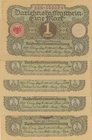 Germany, 1 Mark, 1920, UNC, p58, (Total 5 banknotes)
Estimate: 20-40