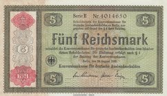 Germany, 5 Reichsmark, 1933, UNC, p199, CANCELLED
serial number: E 4014650
Estimate: 25-50