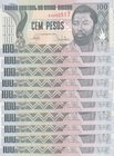 Guinea-Bissau, 100 Pesos, 1990, UNC, p11, (Total 10 consecutive banknotes)
serial numbers: BA 902508 -17
Estimate: 15-30