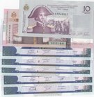 Haiti, 10 Gourdes Goud, 50 Gourdes Goud and 25 Gourdes (5), 2009/2015, UNC, (Total 7 banknotes)
Estimate: 10.-20