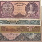 Hungary, 1.000 Pengö, 10.000 Pengö, 100.000 Pengö and 1 Milliard Pengö, 1945/1946, VF, (Total 4 banknotes)
As can be seen from the photos, there are ...