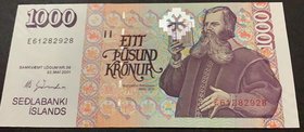 Iceland, 1.000 Kronur, 2001, UNC, p59b
serial number: E61282928
Estimate: 15-30