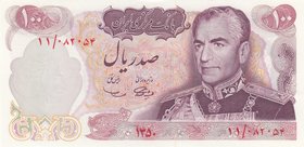 Iran, 100 Rials, 1971, UNC, p98
Shah Pahlavi portrait
Estimate: 30-60