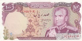 Iran, 100 Rials, 1974-79, UNC, p102a
Shah Pahlavi portrait
Estimate: 20-40