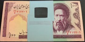 Iran, 100 Rials, 1985, UNC, p140, BUNDLE
consecutive 100 banknotes
Estimate: 25-50