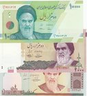 Iran, 1.000 Rials, 2.000 Rials and 10.000 Rials, UNC, (Total 3 banknotes)
Estimate: 10.-20