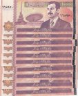 Iraq, 10.000 Dinars, 2002, UNC, p89, (Total 10 consecutive banknotes)
Saddam Hussein portrait
Estimate: 25-50