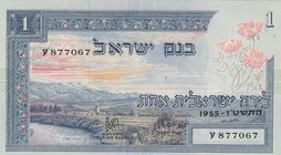 Israel, 1 Lira, 1955, UNC, p25
serial number: 877067
Estimate: 250-500