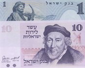 Israel, 1 Lirot and 10 Lirot, 1958/1973, UNC, p30c, p39, (Total 2 banknotes)
serial numbers: 0332191 and 2709309654
Estimate: 15-30