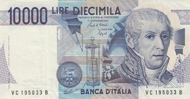Italy, 10.000 Lire, 1984, XF, p112b
serial number: VC 195033B
Estimate: 10.-20