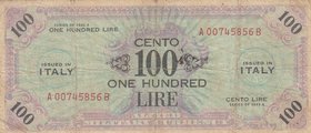 Italy, 100 Lire, 1943, FINE, pM21c
serial number: A 00745856B
Estimate: 15-30