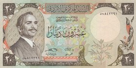 Jordan, 20 Dinars, 1987, UNC, p21c
Estimate: 100-200