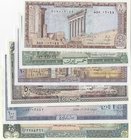 Lebanon, 1 Livre, 5 Livres, 10 Livres, 50 Livres, 100 Livres and 250 Livres, UNC, (Total 6 banknotes)
Estimate: 20.-40