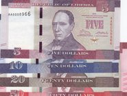 Liberia, 5 Dollars, 10 Dollars, 20 Dollars and 50 Dollars, 2016, UNC, (Total 4 banknotes)
Estimate: 10.-20