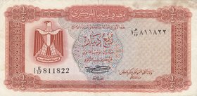 Libya, 1/4 Dinar, 1971, XF (-), p33b
serial number: I E/17 811822
Estimate: 25-50
